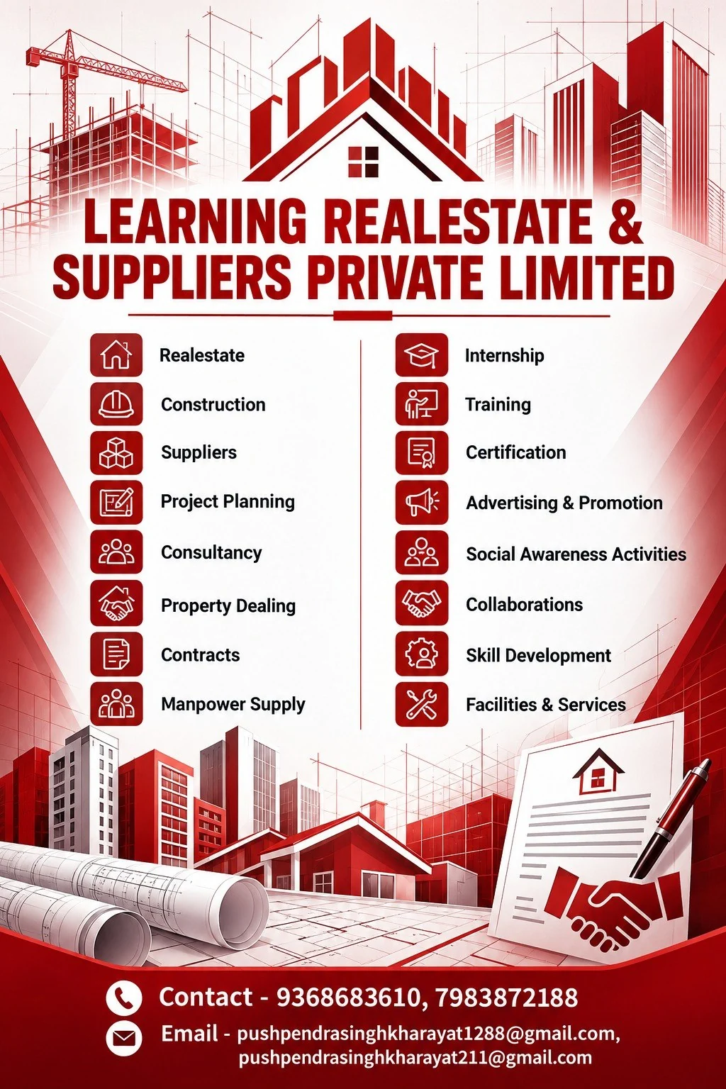 Learning Realestate and Suppliers Private Limited — services and contact details